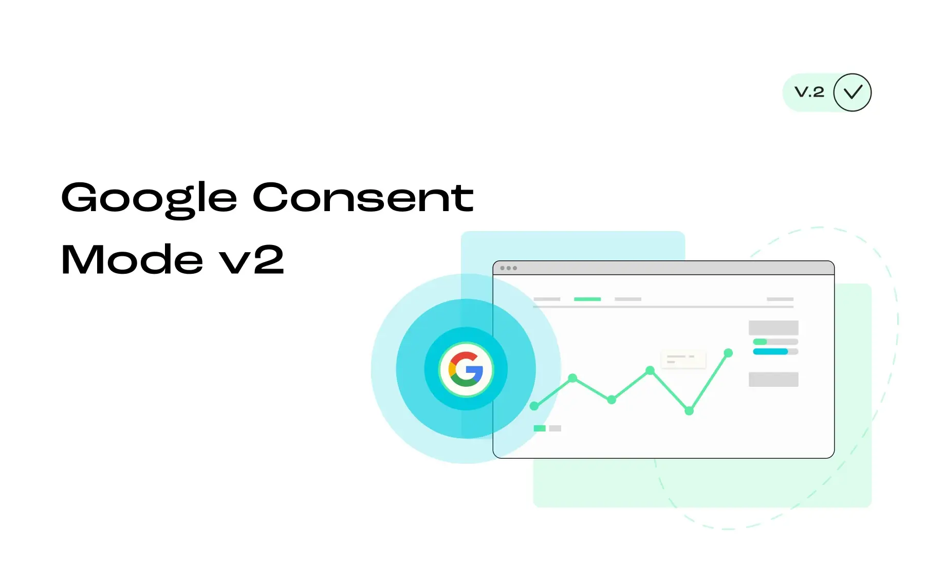 Illustrasjon Google consent mode v2